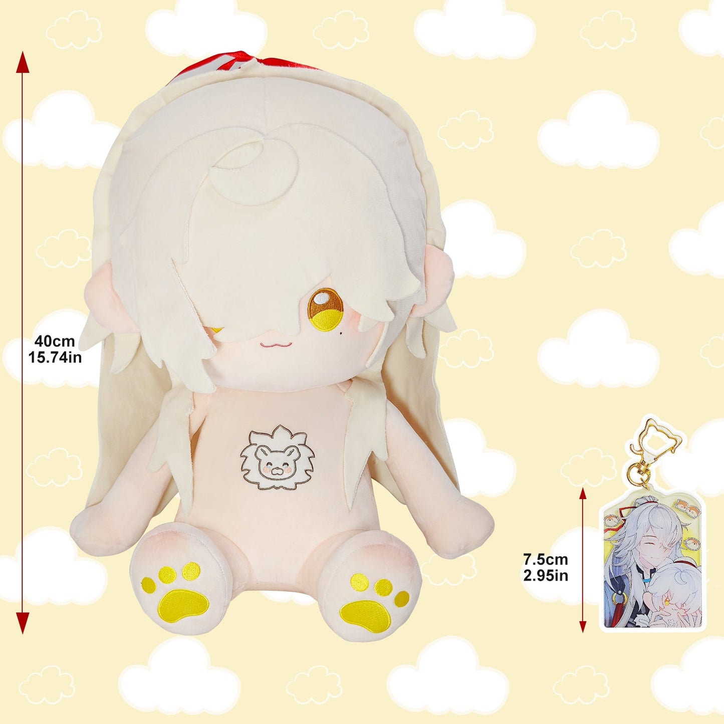 Jing Mimi Plush | In Stock - Whispering Cloud - 40cm Honkai Star Rail Jing Yuan Plush Jing Mimi Plushies Original Customized Design