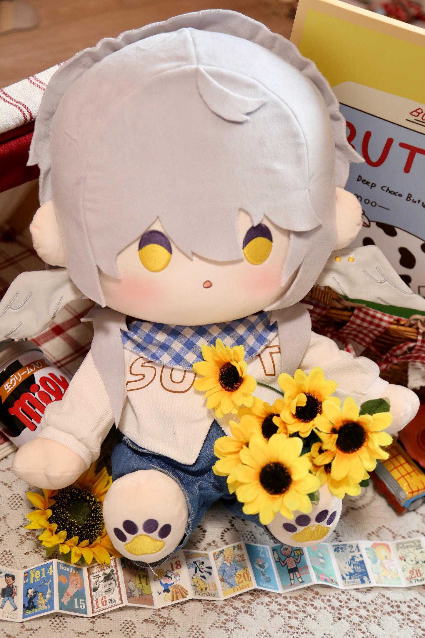 Lavendel Macaron Plüsch