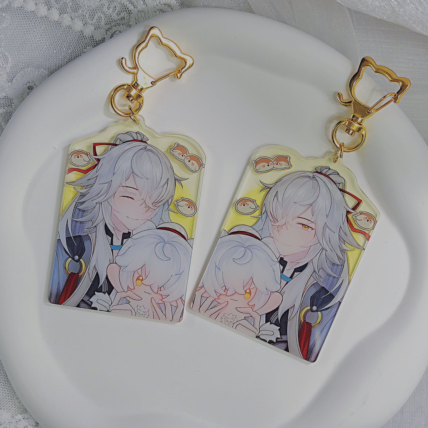 Original Plush Customized Design Honkai: Star Rail Jing Mimi Pendant Double Expression