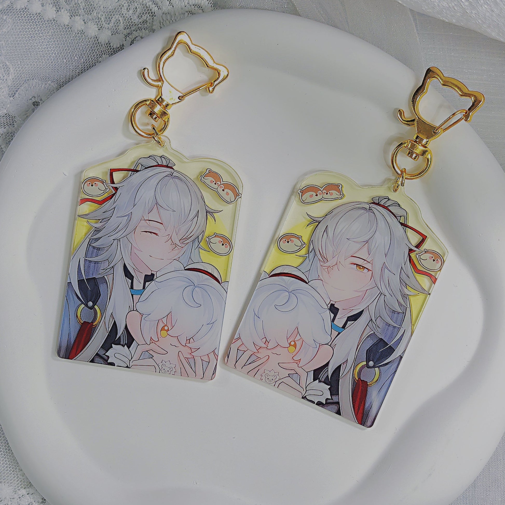 Original Plush Customized Design Honkai: Star Rail Jing Mimi Pendant Double Expression