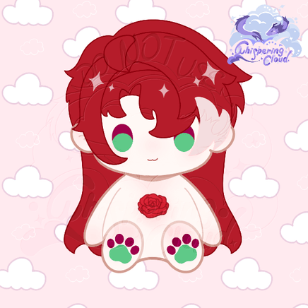 Rose Pastry Plush - Whispering Cloud - Original Plush Honkai: Star Rail Customized Design Rose Pastry 40cm Peluche